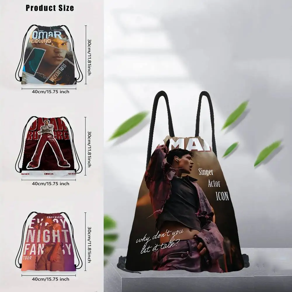 شعبية RAP O-Omar R-Rudberg الرباط على ظهره للأحذية حقيبة الظهر حقائب الكتف حقيبة الصالة الرياضية