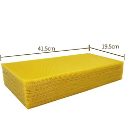 30 Pc Bee Nest Foundation Beekeeping Supplies 41.5x19.5x0.3cm Golden Bee Bee Nest Material 90% Wax Beeswax Sheet