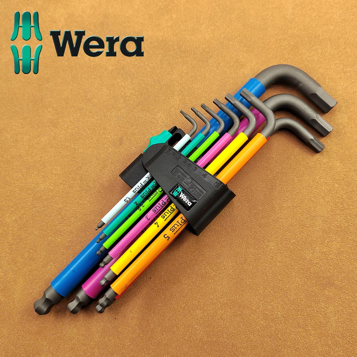 

German Wera Vera color 950SPKL/9 metric 9-piece set extended inner hexagon wrench 05073593001