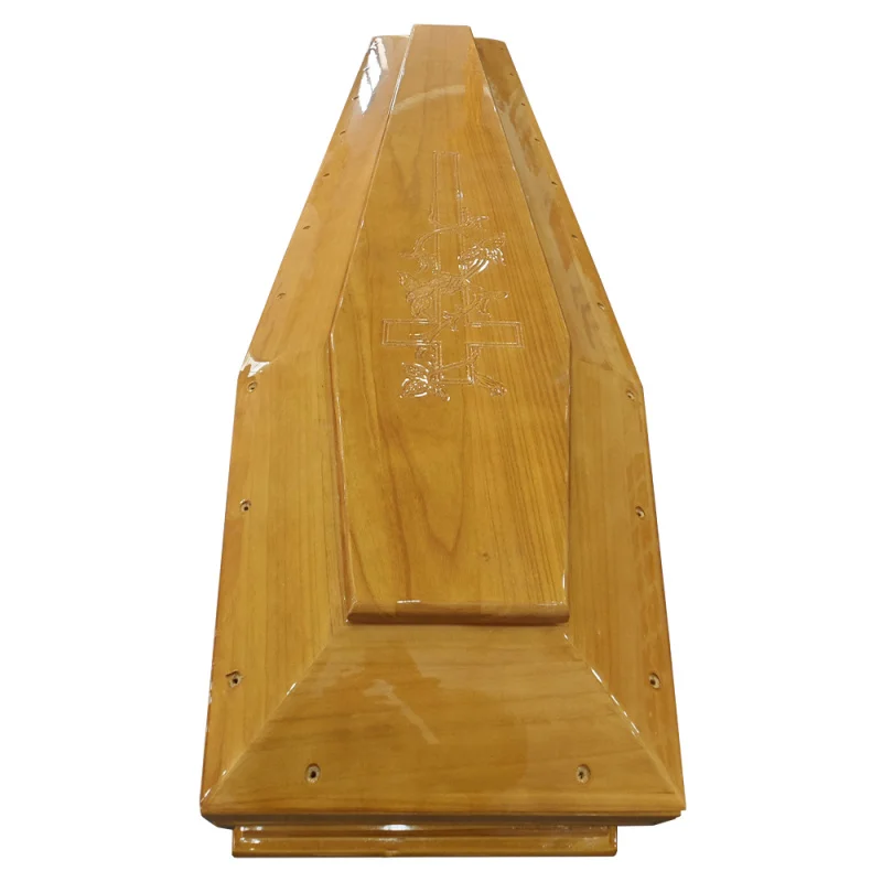 Ataúd de Madera Maciza Personalizable de Estilo Europeo