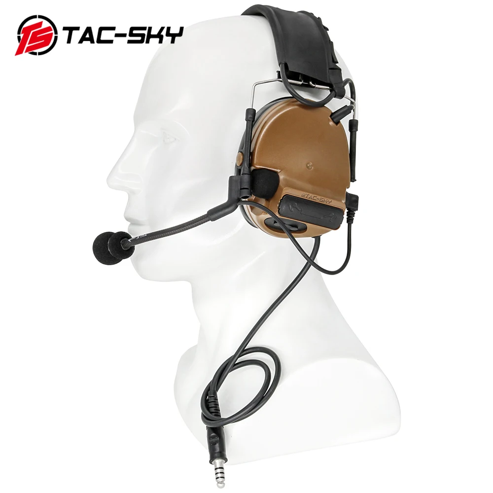 TAC-SKY COMTAC III Neues abnehmbares Stirnband Silikon Ohrmuscheln Lärm Jagd Sport Militärisches taktisches Headset Comtac III Headset