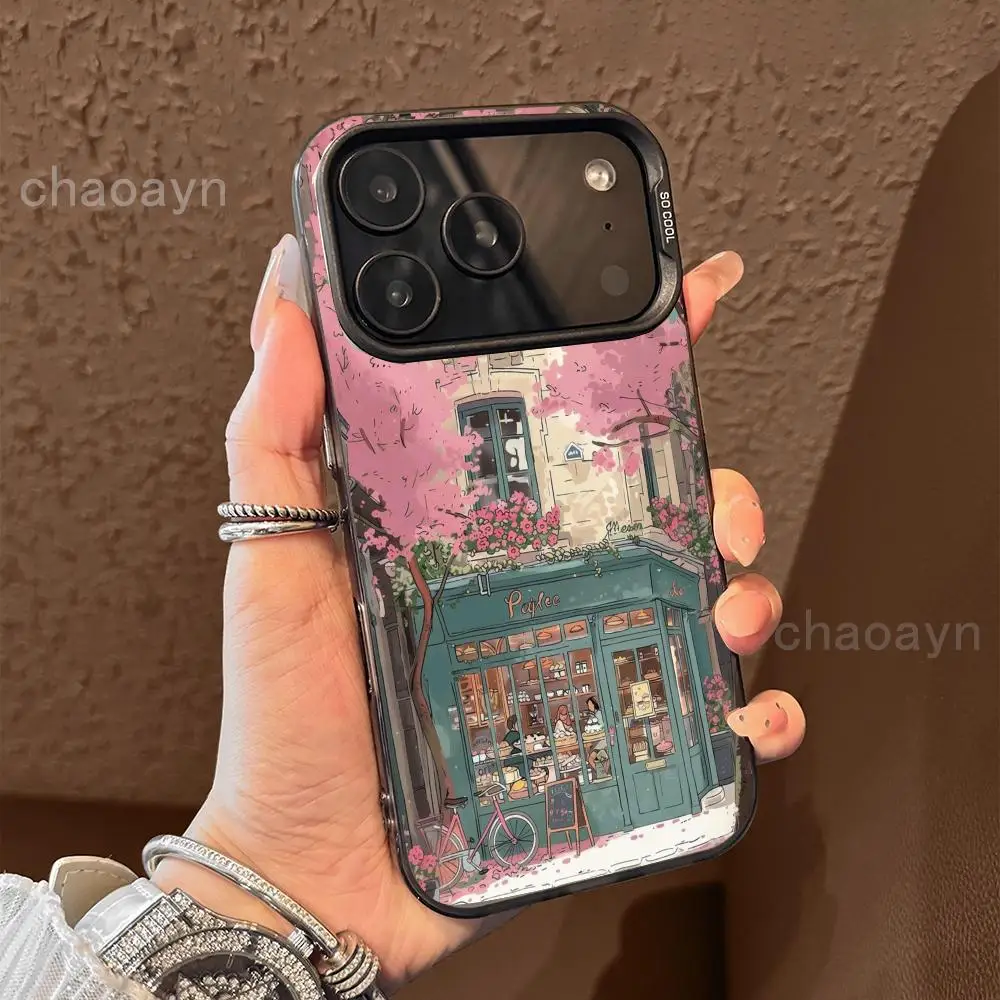 

Anime street landscape Phone Case case for iPhone17 16 15 14 13 12 11 Pro/ Max/Plus shock-proof rear cover anti-fingerprint