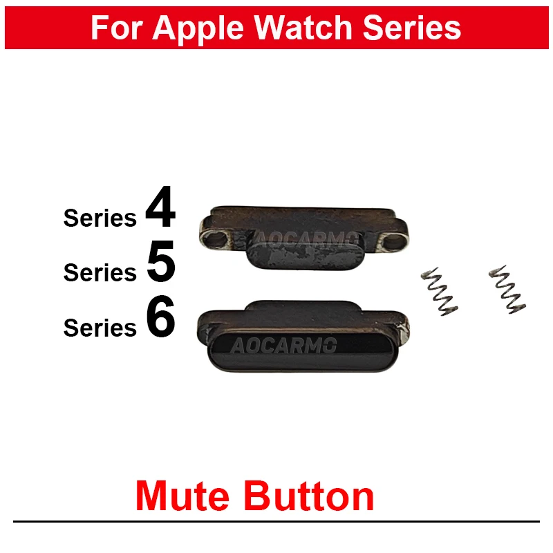 2Pcs Strap Release Button Spring Buckle Key Replacement Repair Parts For Apple Watch Series 4 5 6 Series6 Series5 41mm 45mm 40mm