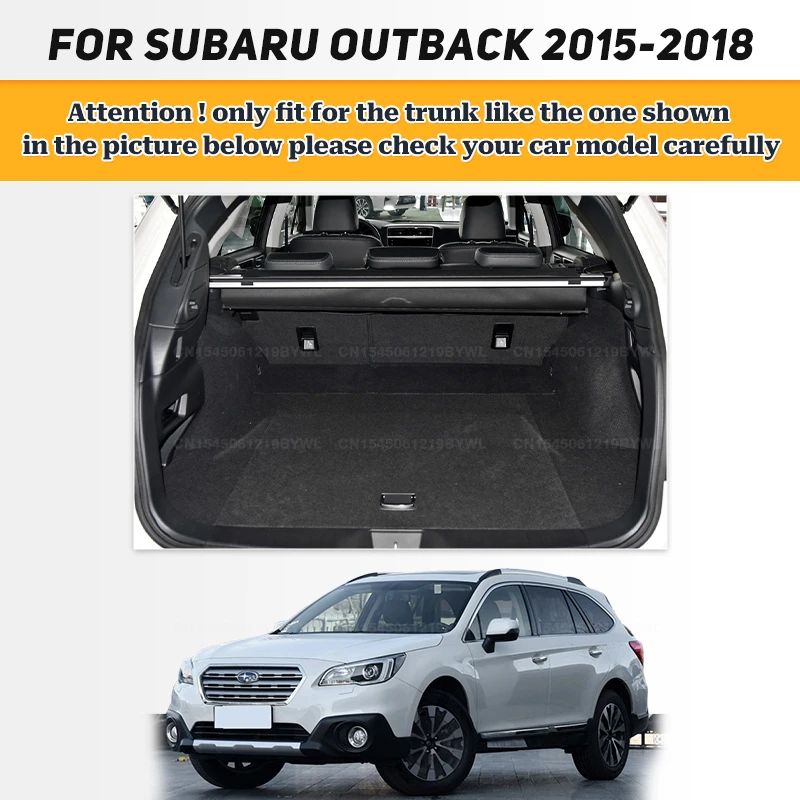 Cargo Liner For Subaru Outback 2015-2018 17 16 Car Trunk Mats Carpet With Backrest Protectors Cargo Mats Accessories Waterproof
