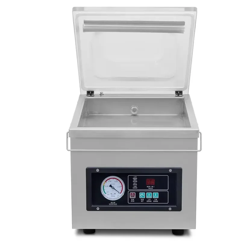 for DZ-260 Commercial Semi Auto Mini Desktop Vacuum Sealer Packaging Machine for Food Rice Meat Fish Kitchen Business Use