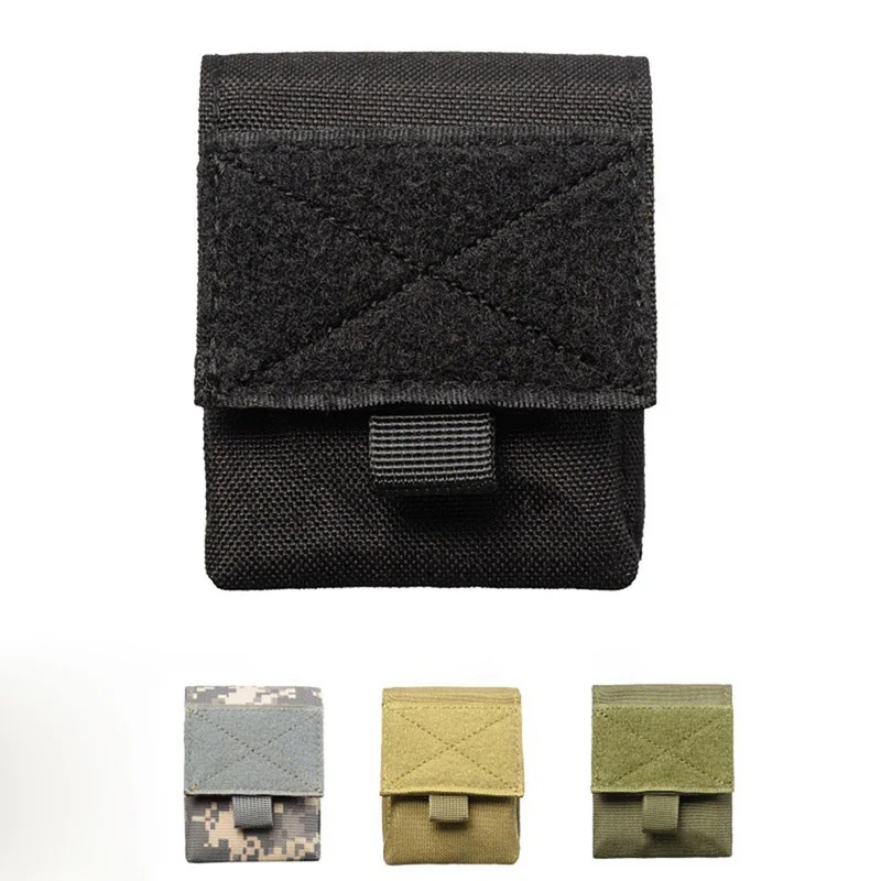 Outdoor Airsoft Combat Molle Pouch Single Pistol Magazine Pouch Flashlight Sheath Airsoft Hunting Camo Bags