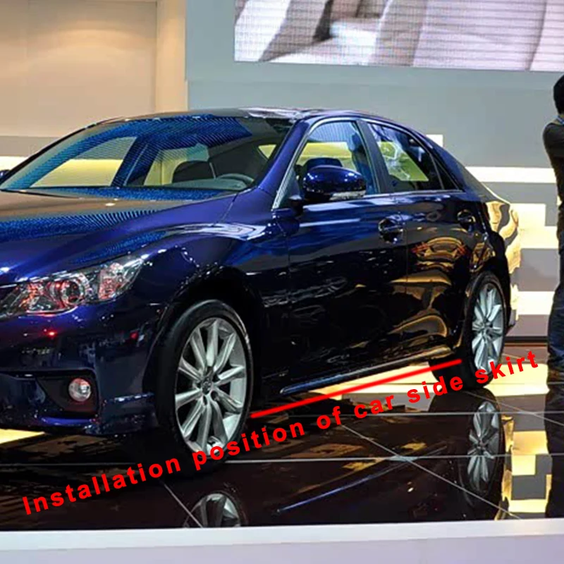 

Накладки на пороги автомобиля, сплиттеры-антикрылья, карбоновый дизайн, аксессуары для Toyota Universal, Corolla, Camry, Mark X