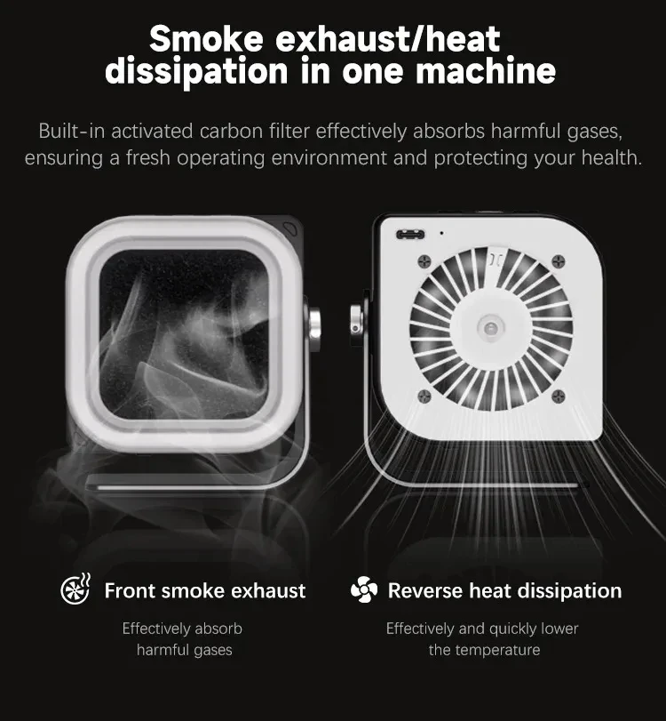 

TBK F001 3 in 1 Fan for Mobile Phone Motherboard UV Curing/Smoking Exhanust/Cooling RepairTool