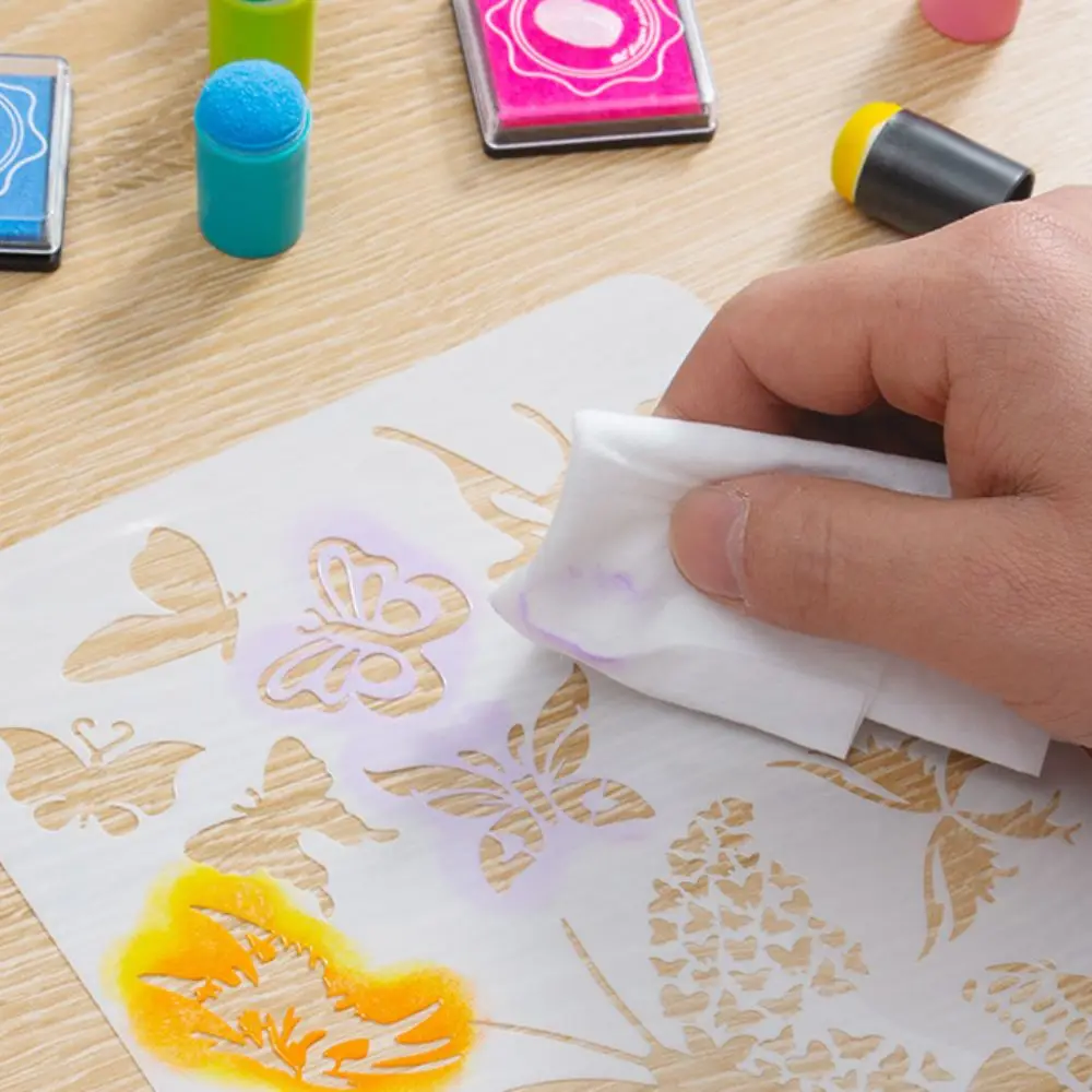 40 stks/set Multicolour Vinger Daubers Spons Materiaal Inkten Kleuring kinderen Schilderen Tool Kleine Formaat Smudge Tekening Speelgoed