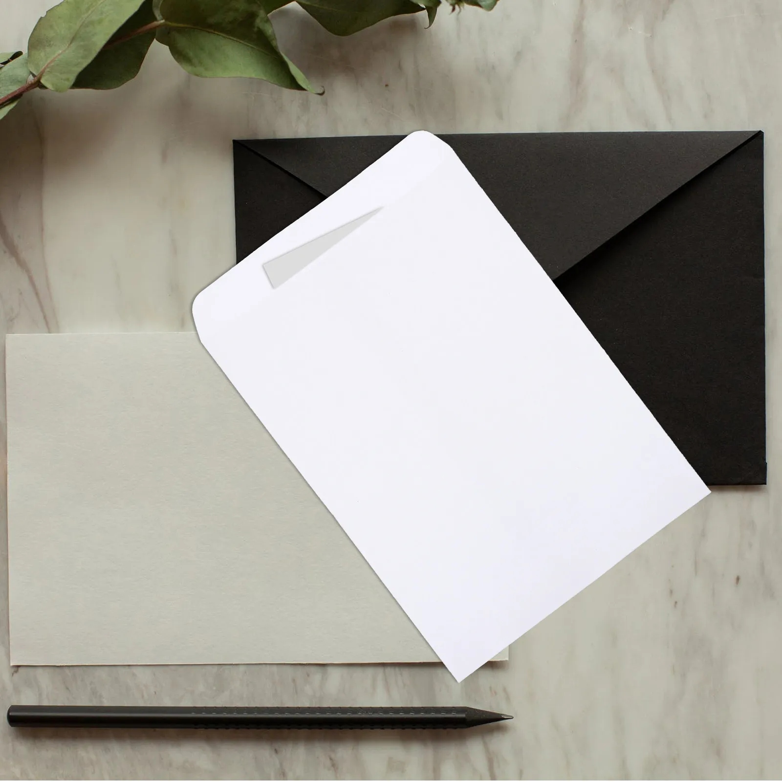 

100 шт. прочных пустых конвертов для хранения документов, наличных и счетов - износостойкие бумажные конверты для офиса, бизнеса, школы