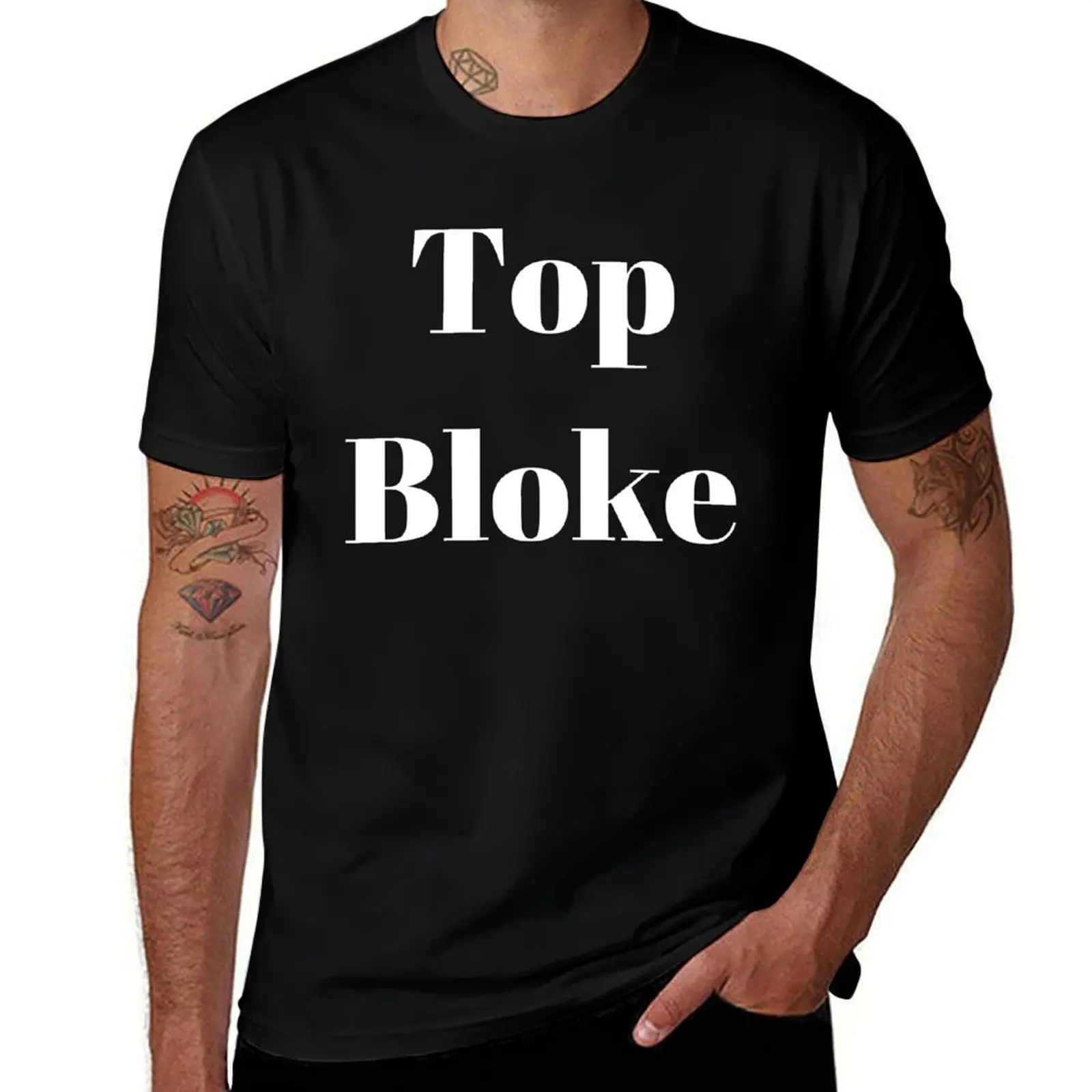 

Top Bloke (white text) T-Shirt graphics graphic shirts summer shirt compression shirt men