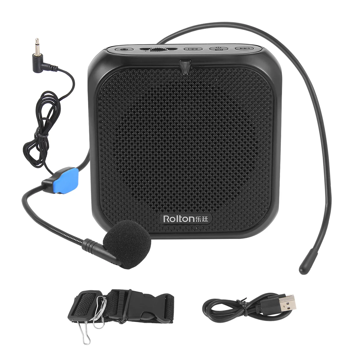 Y19A Rolton Portable Voice Amplifier, Megaphone Booster with Microphone Loudspeaker Personal PA System for Voice Amplification