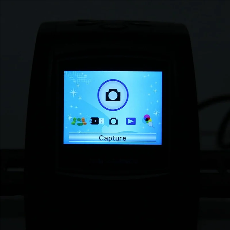 

Digital Film&Slide Scanner, Converts 35Mm 135Mm Color Black White Negative Film Slide To Digital JPEG Into Card Durable US Plug