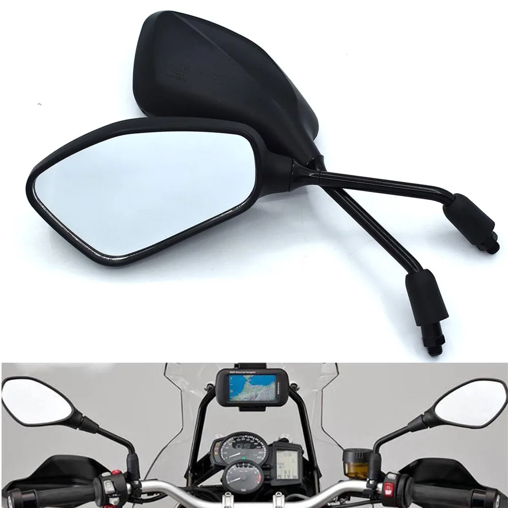 Universal 10mm motorcycle rearview mirror left and right mirror black For KTM 390 200 125 Duke RC125 RC200 RC390 RC8 RC8R