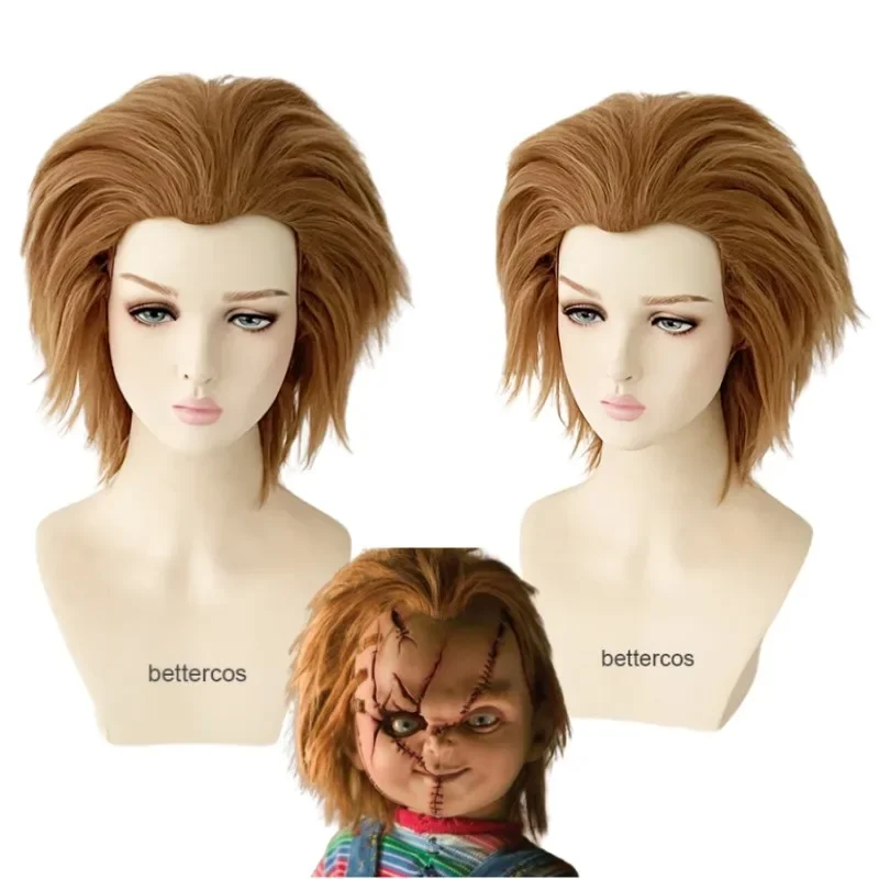 Chucky cosplay wig Bride of Chucky heat resistant cosplay costume wigs wig cap