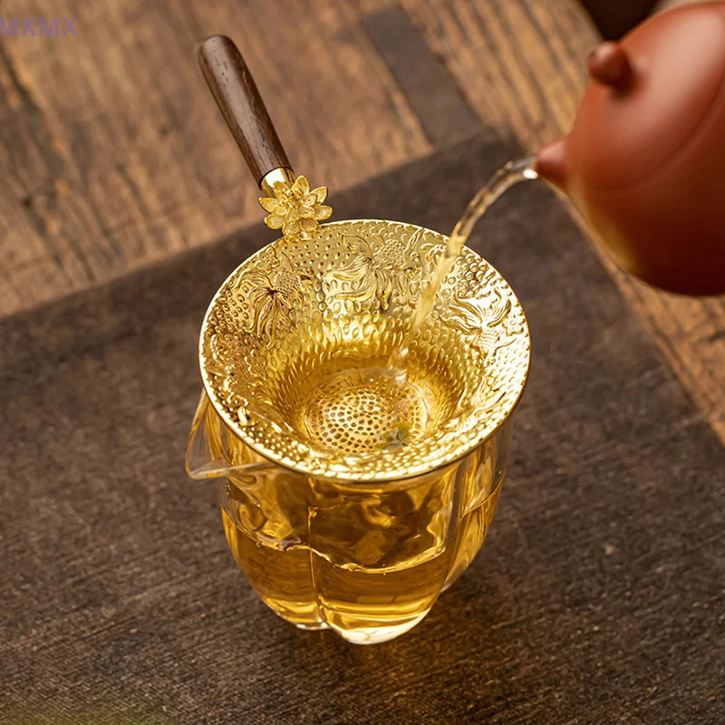 Colador de té de malla, tamiz de filtro de acero inoxidable, drenaje de té, infusores de té útiles, accesorios de cocina para ceremonia del té