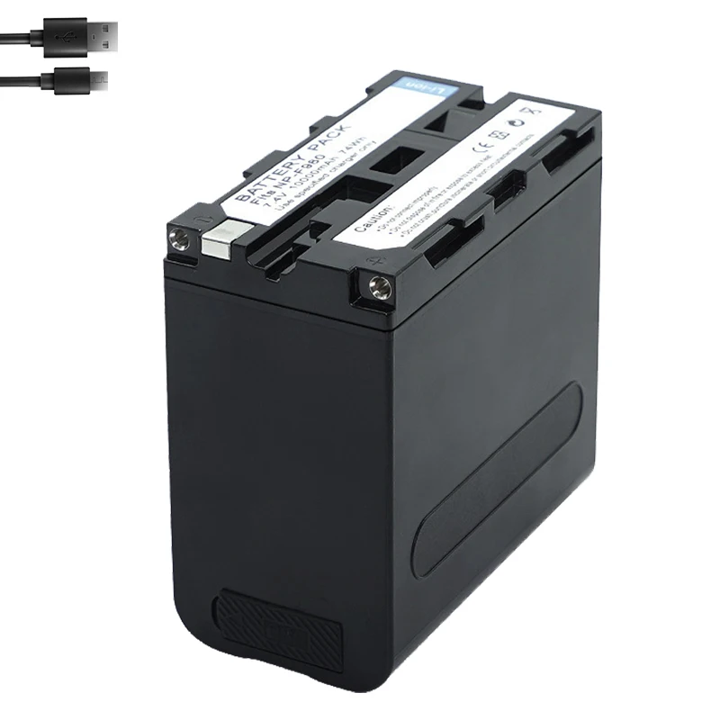 Brand New 10000mAh NP-F980 NP-F970 NPF960 NP F970 Battery with USB Charge Output For Sony PLM-100 CCD-TRV35 MVC-FD91 MC1500C