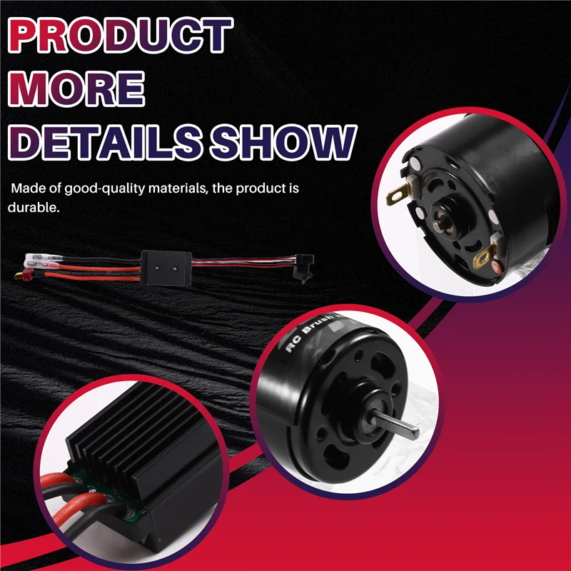 ODIES-550 브러시 모터 방수 ESC 320A 속도 제어 조합 세트 1/10 RC 자동차 크롤러 축 SCX10