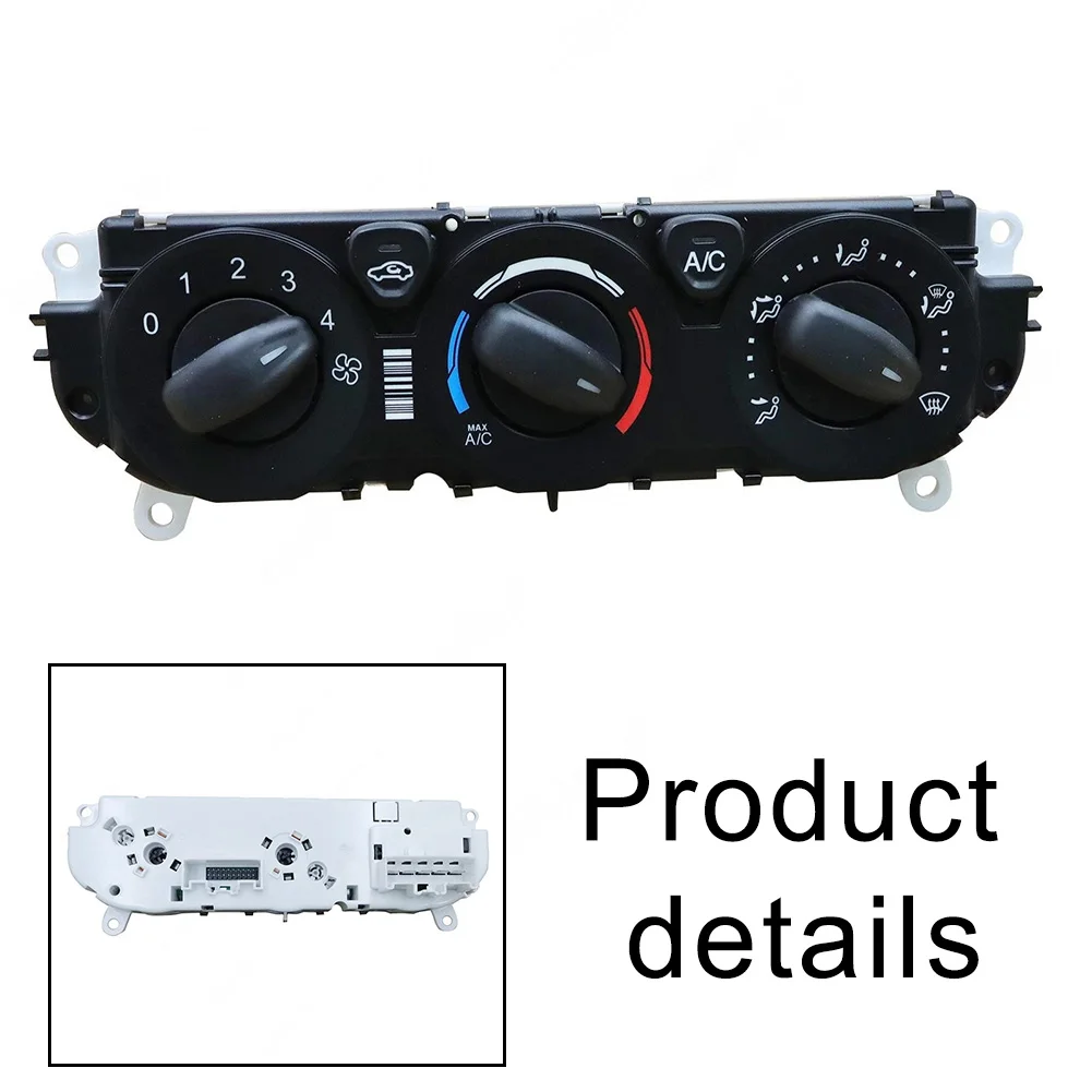 Climate Control Switch Replacement Climate Control Panel CK4Z-19980-A Black ABS for Ford For Transit 2015 2016 2017 2018 2019