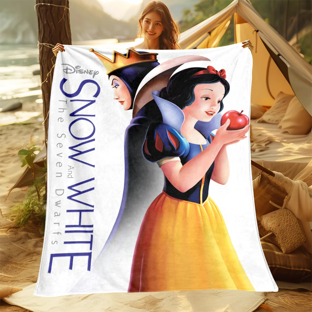 Snow White HD Printed  Flannel Thin Blanket Four Season Blanket.for Sofa,beds,living Rooms,travel Camping Blanket Gifts