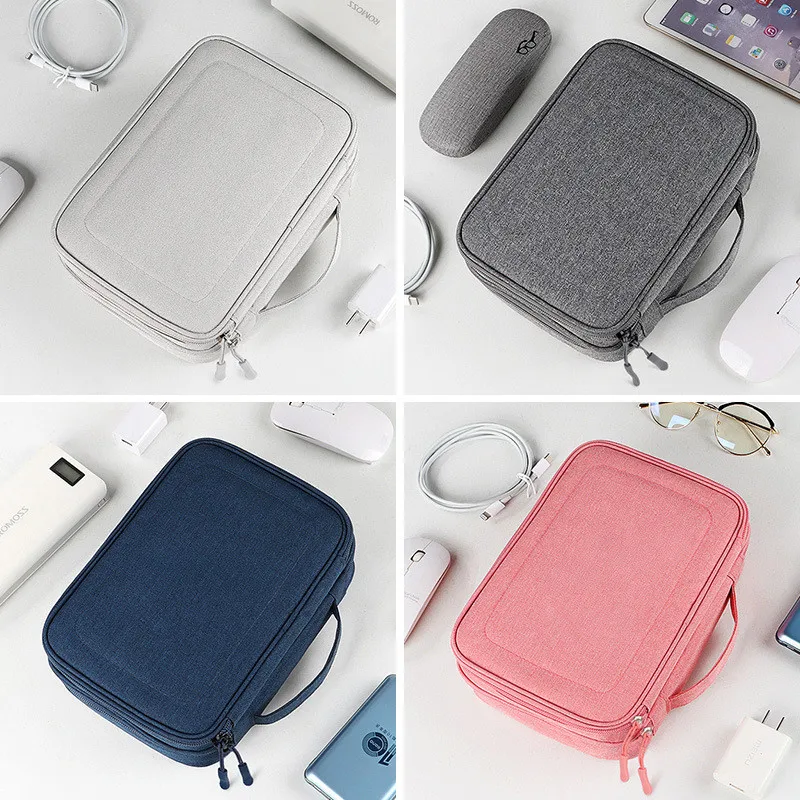 Portable Cable Organizer Bag Travel Case Accessories Bag Digital Gadget Organizer Case Storage Bag For Charger Cables Hard Drive