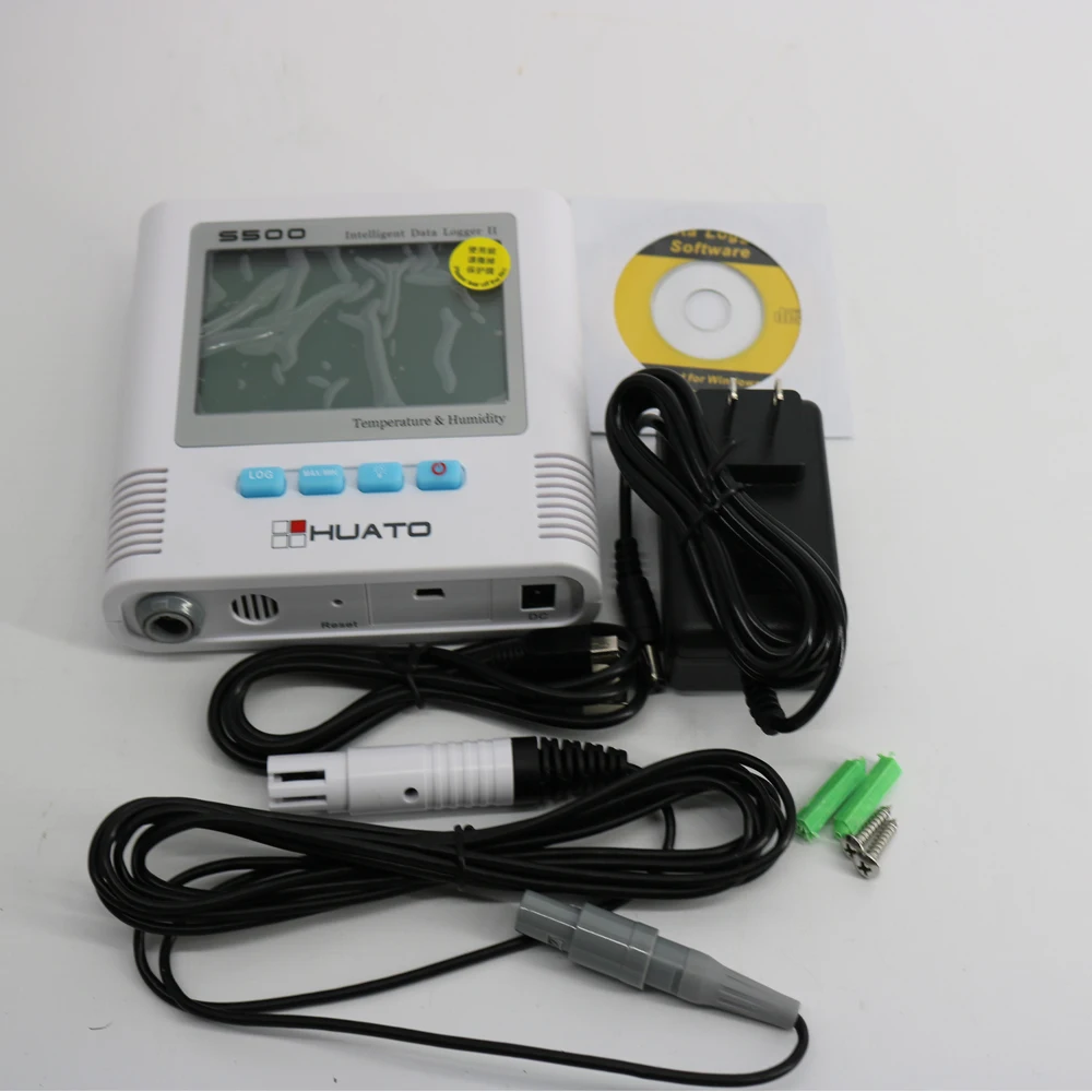 Huato S500-EX Alarm Temperature Humidity Data Logger Temperature and Humidity Recorder Range -40~+85℃