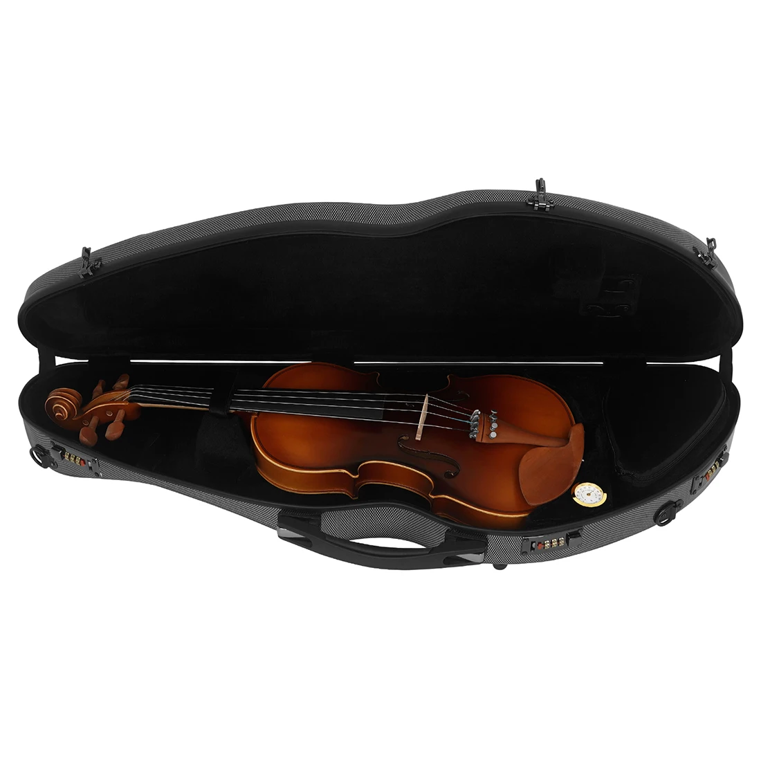 

High Quality Lightweight Sturdy Composite Material Double Shoulder Strap Bag IRIN Violin Case 4/4 Carbon Fiber Violin Box