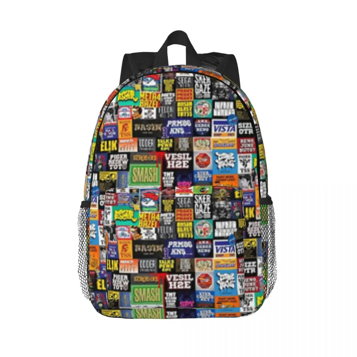 

STICKER SMASH 1 New Fashionable Pattern School Bag Print Lightweight Backpack 15inch