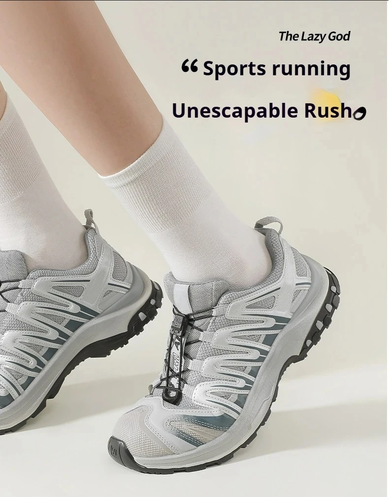 Elastische Schnürsenkel ohne Binden für Salomo Sneakers mit Druckverschlüssen, Runde Schnürsenkel mit Schnellverschluss, Verstellbare Schnalle für Einfaches Anziehen – Detail 4