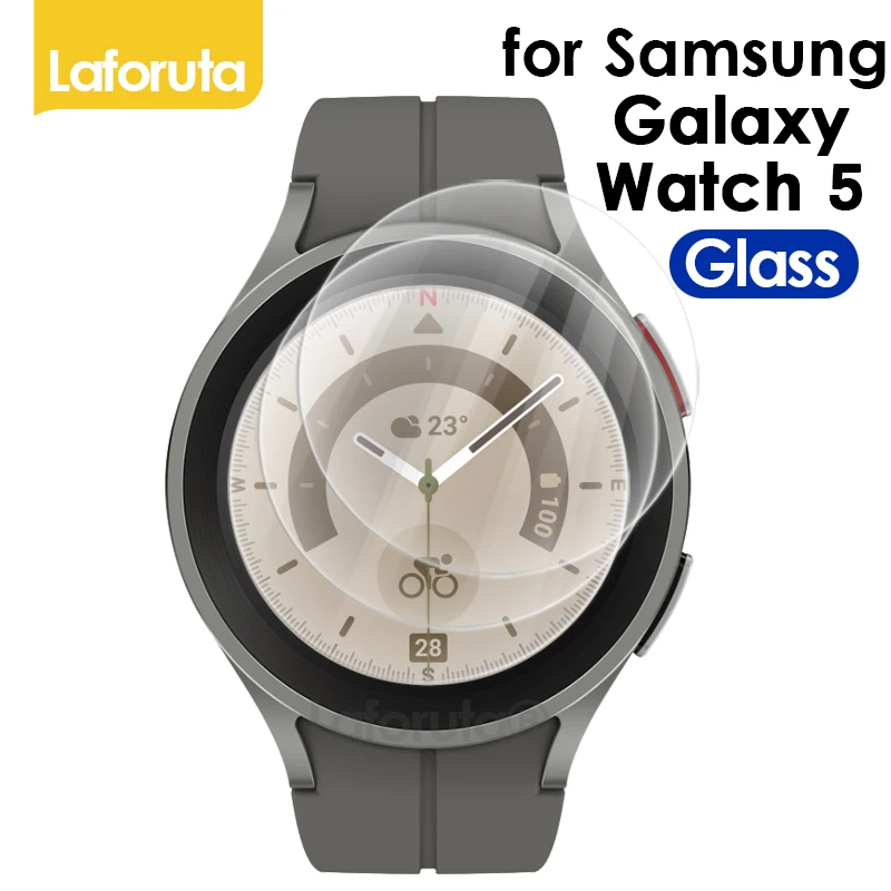 

9H Tempered Glass Screen For Watch 5 Classic 42mm 44mm 40mm 46mm Anti Scrach Upgrade Protective Film Smart Watch Accessories