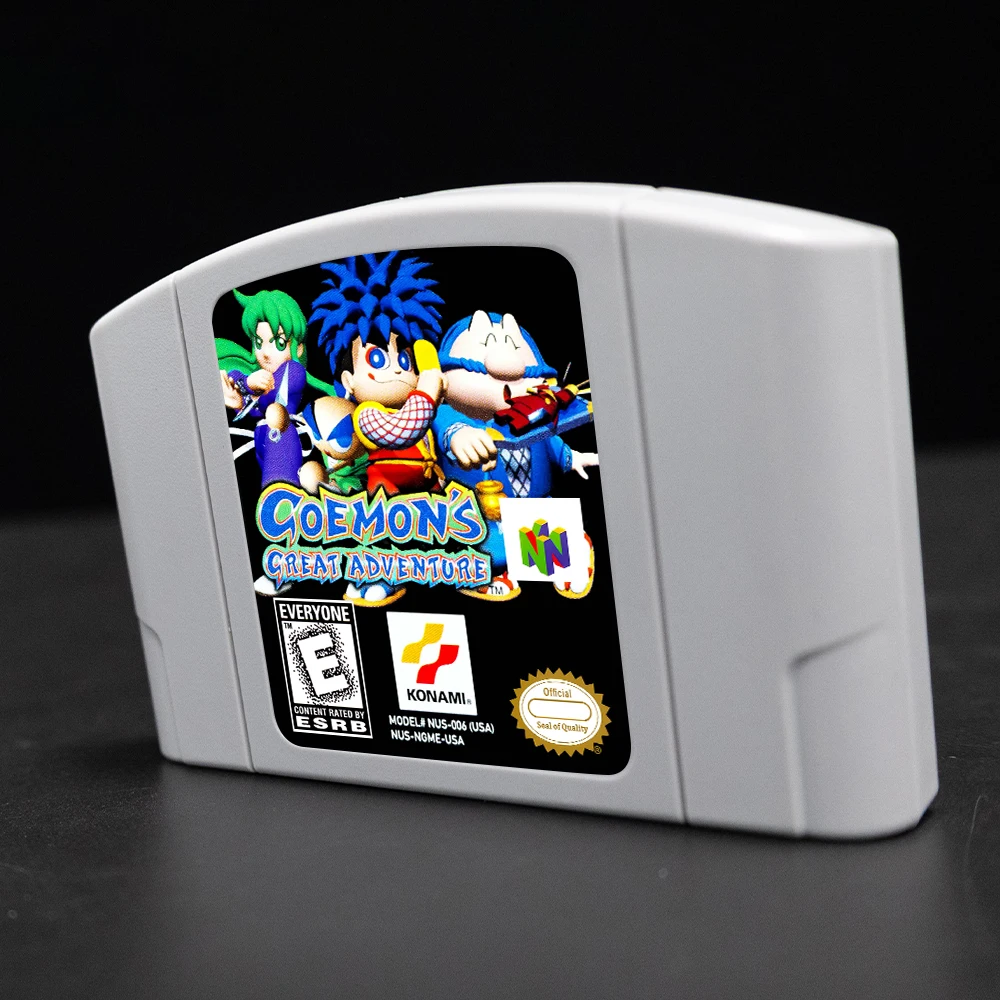 Игровой картридж Goemon's Great Adventure для 64-битных консолей NTSC USA Игровая карта N64