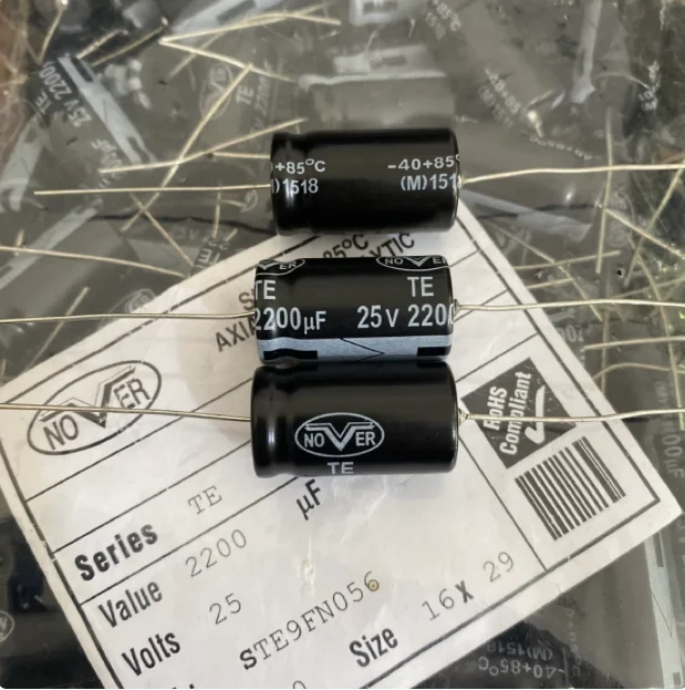 20pcs/lot Original NOVER 25V 2200UF 16x29mm axial horizontal electrolytic capacitor from the UK free shipping