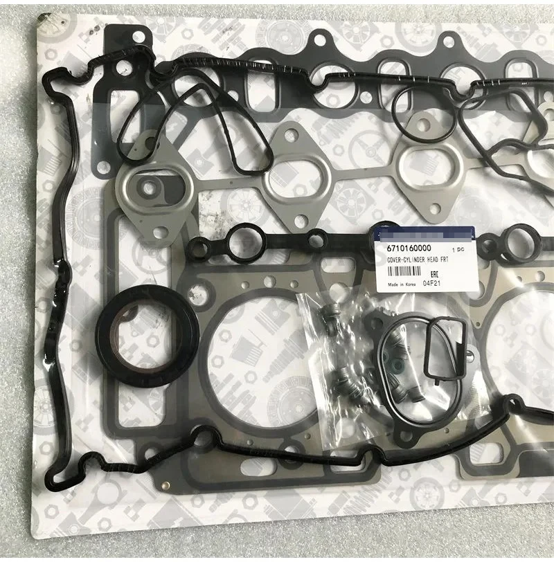 Engine Overhual Gasket Kit  Engine Rebuilding Kit  6710160000  For Ssangyong Korando C Diesel 2011  67101 60000