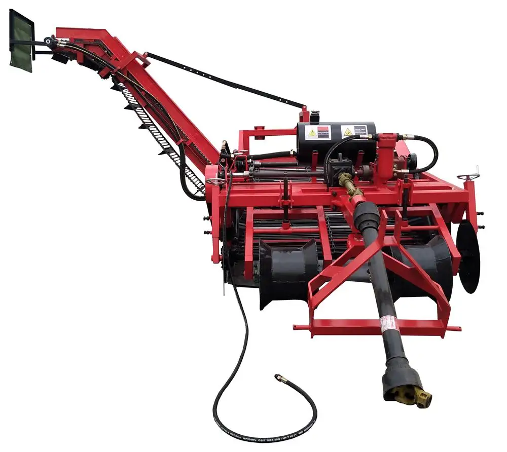 Labor Saving Agricultural Root Crop Harvest Solution Potato Combine Harvester Tractor Trailer Double Row Dig