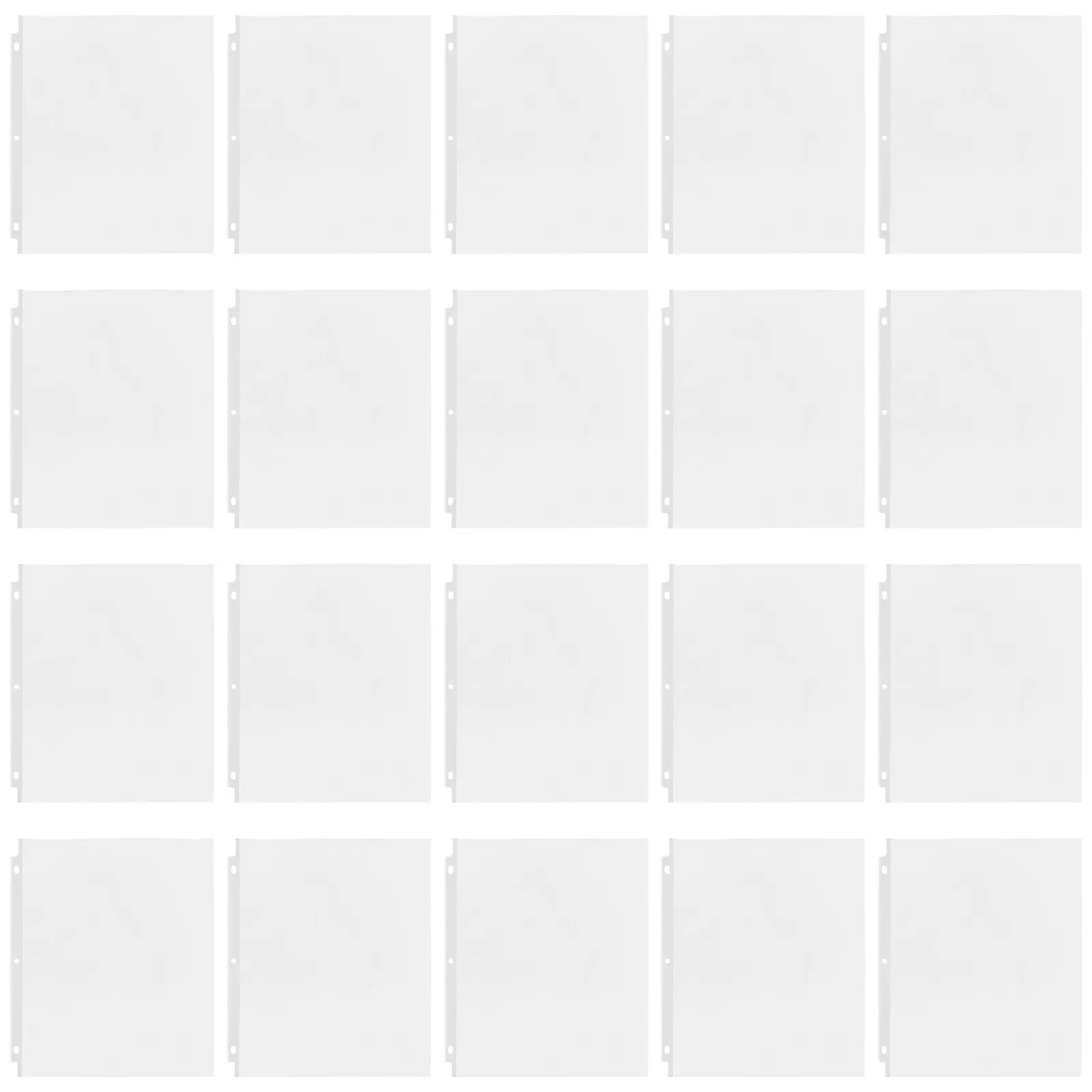 

50 шт. прозрачных пакетов для документов, многоразовые пластиковые вкладыши для папок, протекторы для листов А4 для офиса и школы, для системы хранения документов