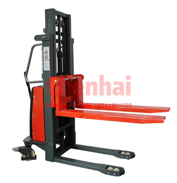 Semi-electric pallet stacker /2 ton pallet trucks electric forklift