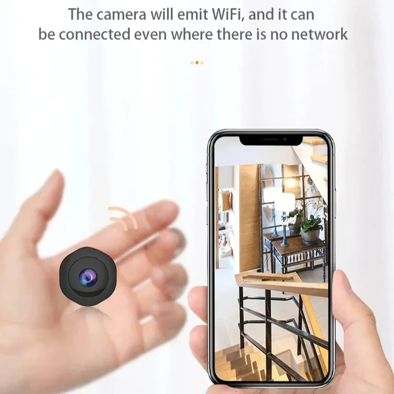 4K WiFi Security Camera Infrared Night Vision Magnetic Mount Easy Install Wide Angle Lens Phone Remote Monitor for Home Office