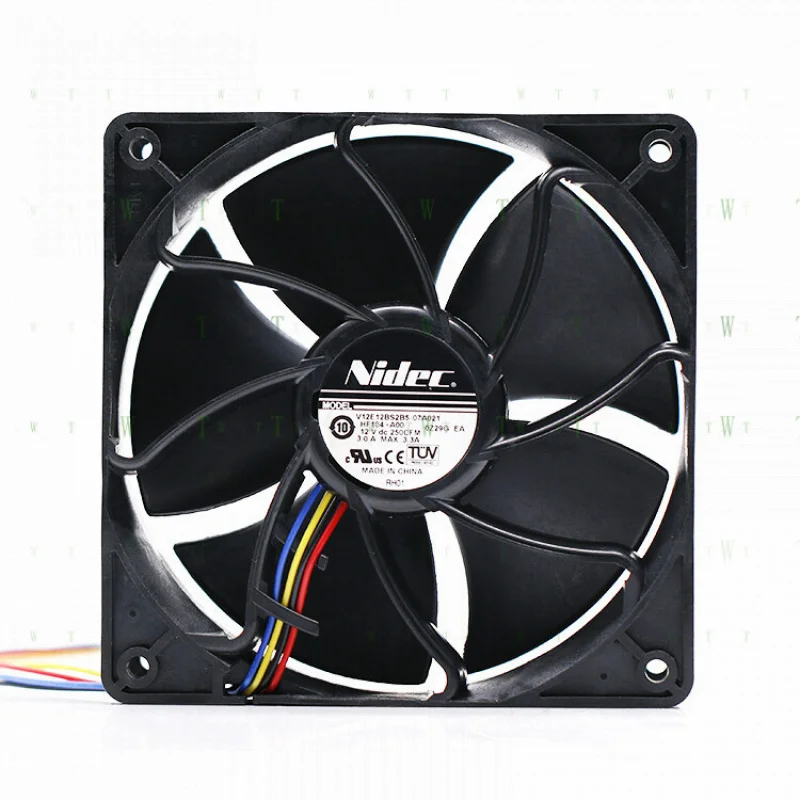 H  NIDEC V12E12BS2B5-07A021 12038 12cm 12V 3.0A server violent cooling fan