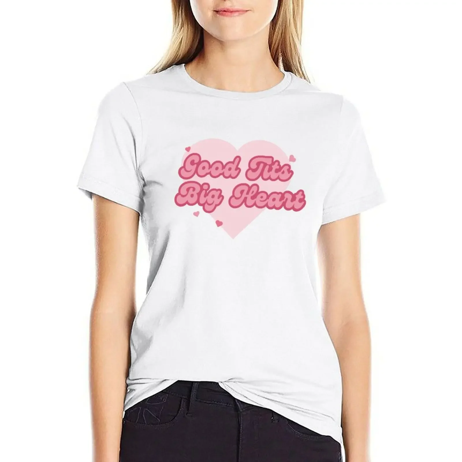 Good Tits & a Big Heart - Renee Rapp T-shirt vintage clothes korean fashion T-shirt Women