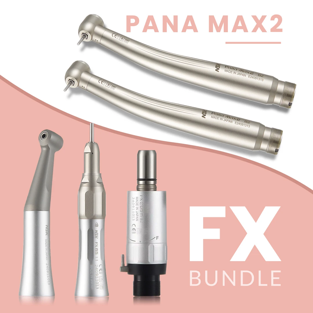 NSK Dental 1:1 Contra Angle Low Speed Direct Drive Handpiece FX Set Pana-Max2 Dental High Speed Handpiece Turbine Handpiece