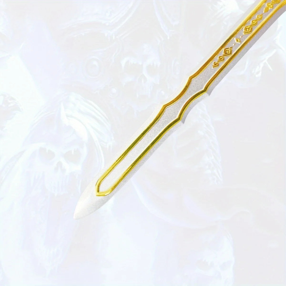 8.6 inch Gouden Zwaard Metalen Katana Zwaard Japanse Katana Sabel Originele Samurai Sabel Ninja Mes Cosplay Accessoires Prop Speelgoed