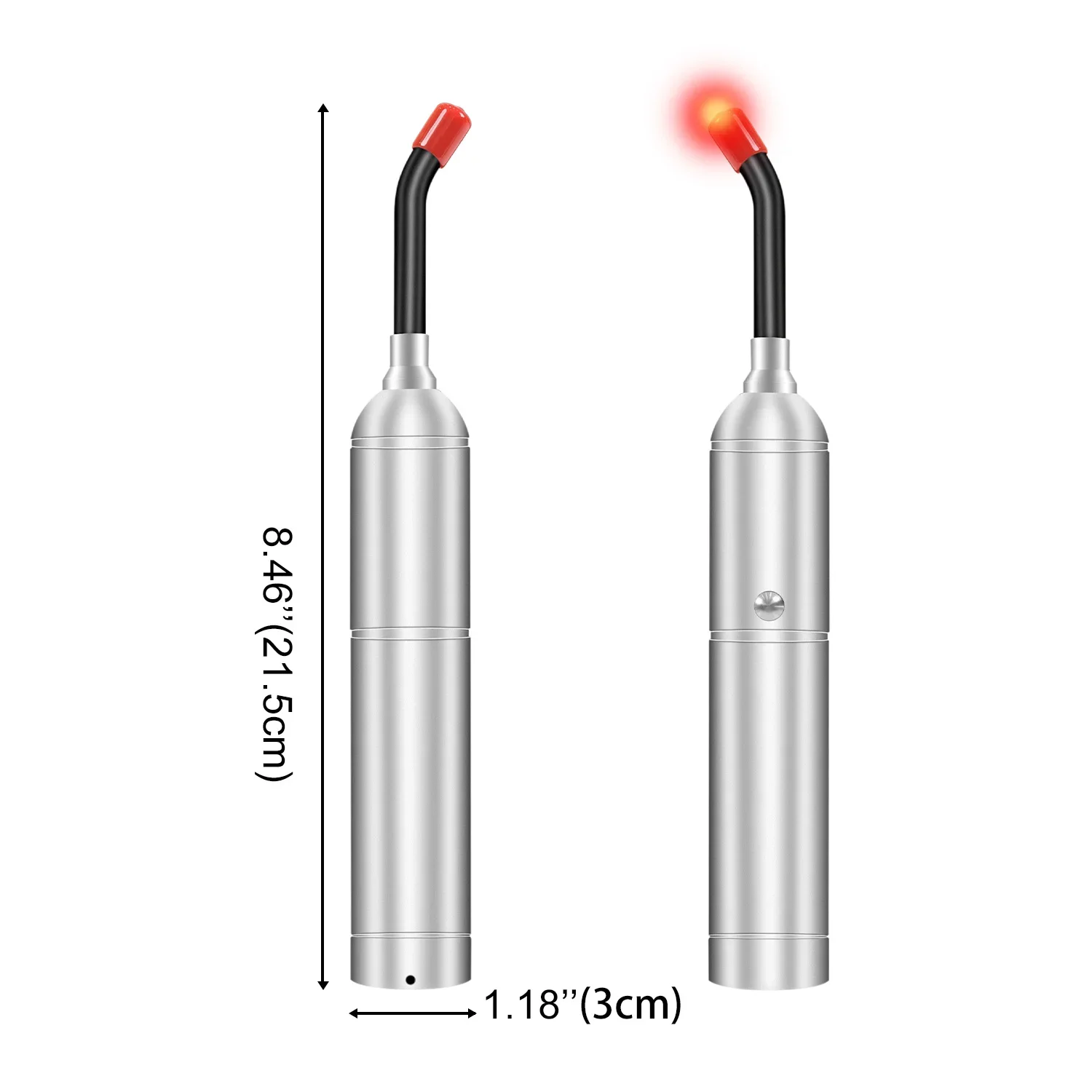 Red Light Therapy Pen Device 5 Led Handheld Flashlight Pulse Red Light Therapy Torch Wand