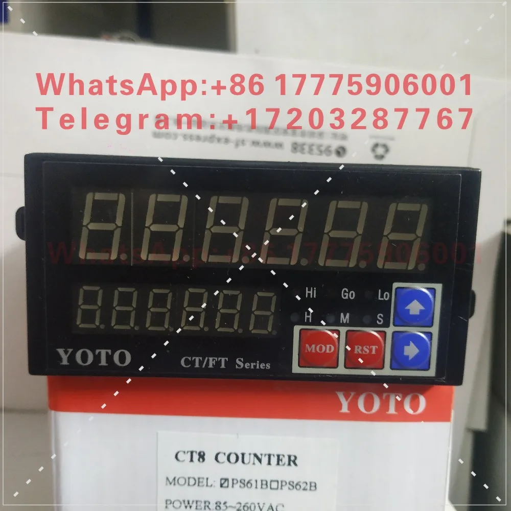 Electric YOTO digital display intelligent addition and subtraction counter multi-function meter length counter CT8-PS62B