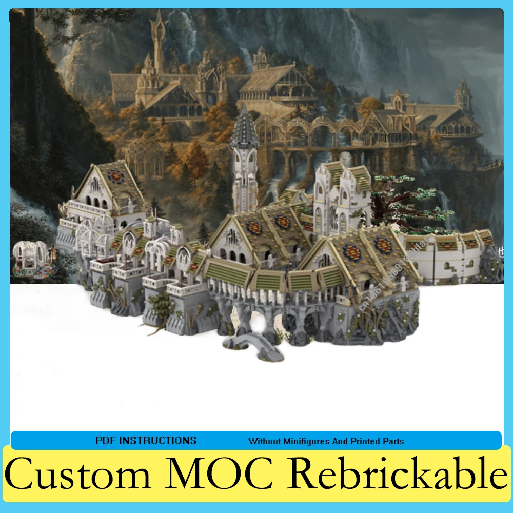 Magic Fairy Town Modular MOC Creative street view Model Building Blocks Architecture DIY Education Assembly Model Toys Gifts