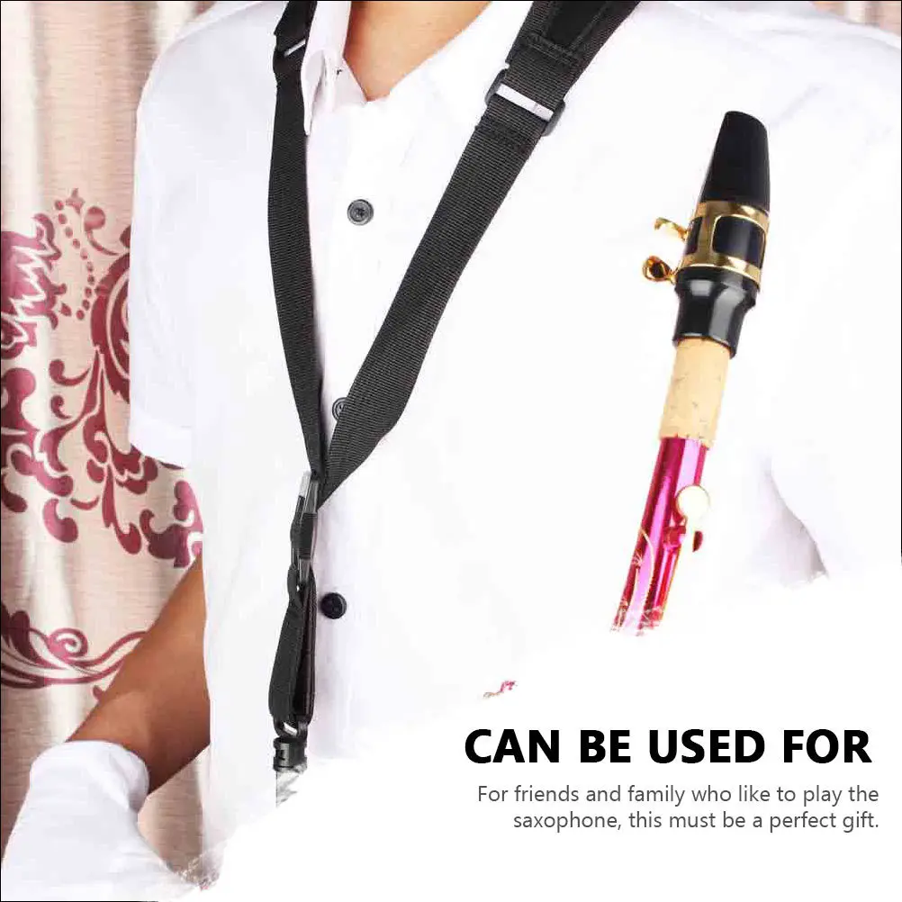 

Tenor Alto Saxophone Durable Cotton Strap Easy Install Sax Neck Strap Reliable Saxophone Holder Practical Supply