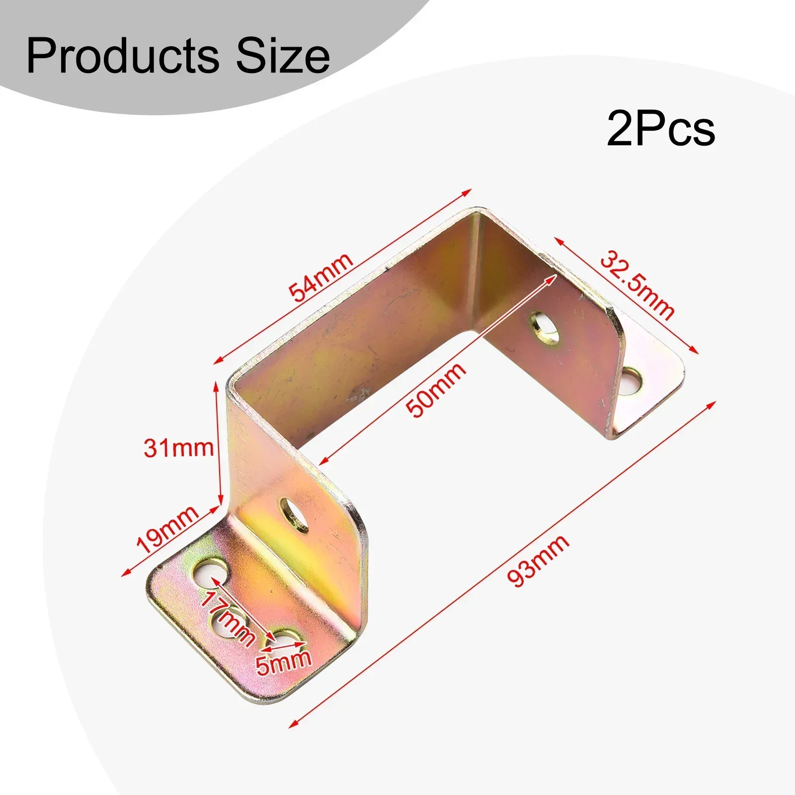 Accessories New Connector Parts Fixings Multi-function Replacement Support U Shaped 1 Pair Brackets Connecting