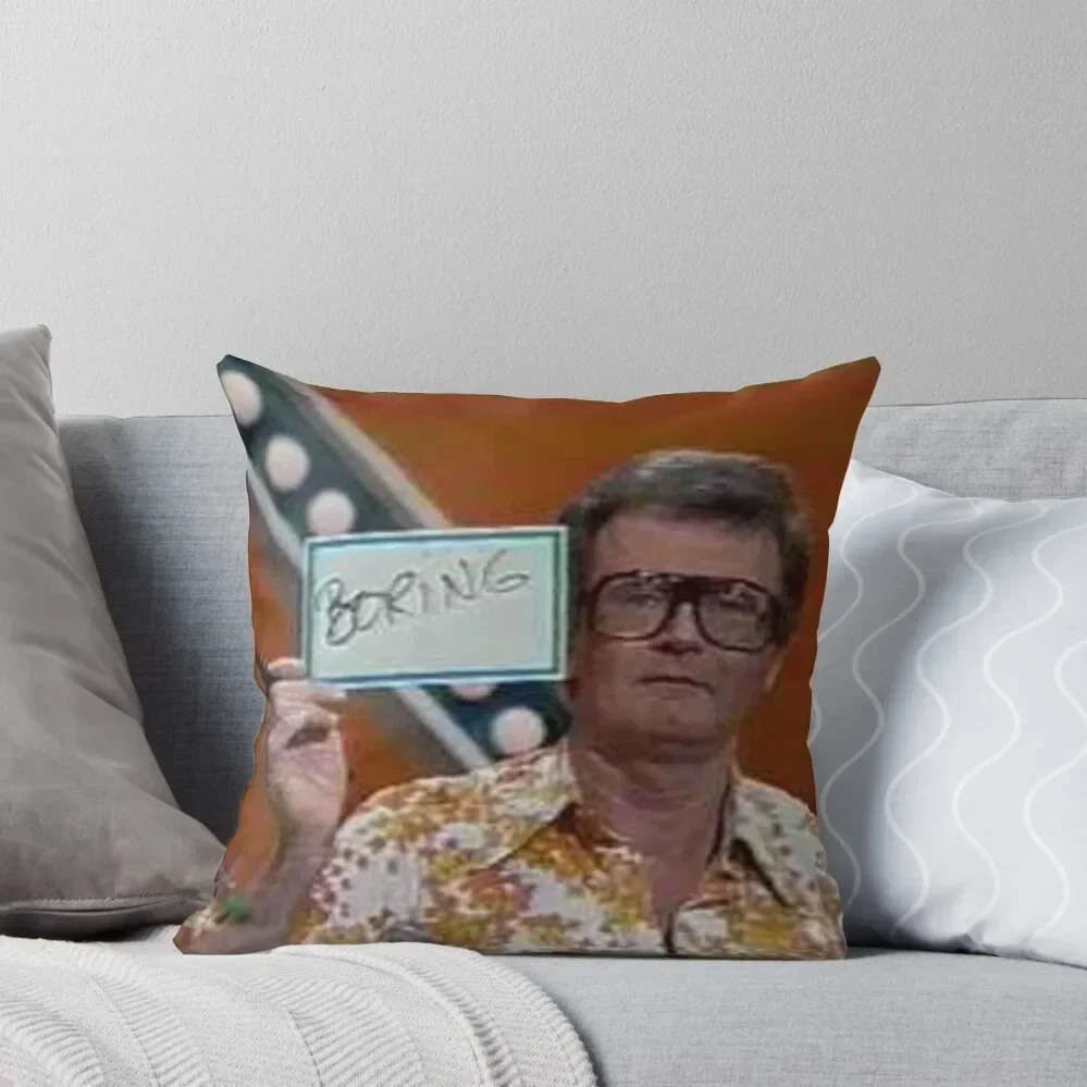 Charles Nelson Reilly boring color photo 1981 Throw Pillow pillows decor home Couch Cushions Pillow Decor Cushion Child Pillow