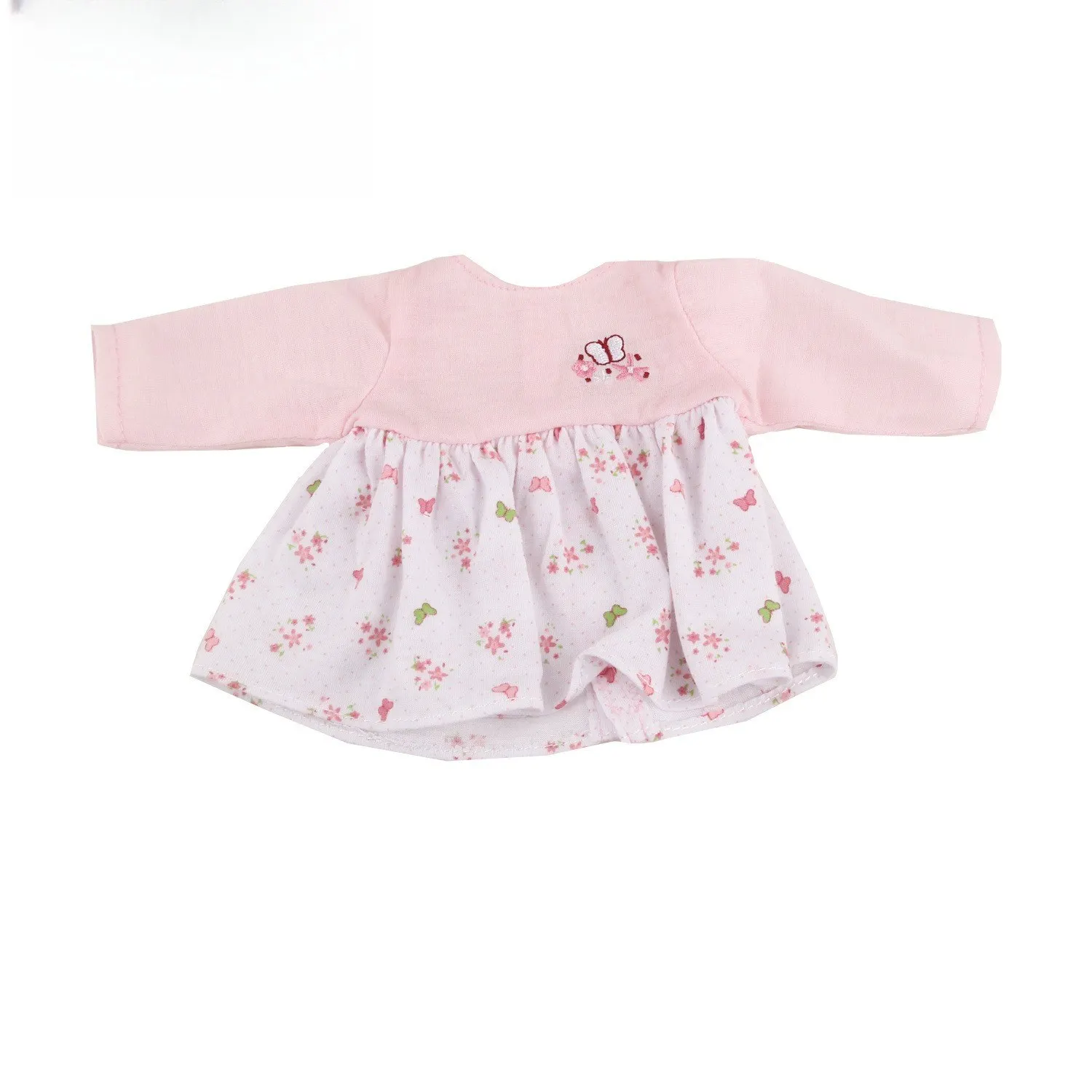 Süßes und süßes rosa Kleiderwechsel-Outfit für 12-Zoll-Reborn-Puppenmädchen