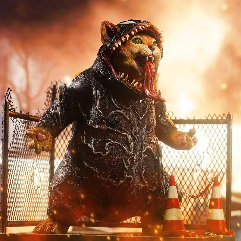 Em Estoque: Figura de Gato Venom Bang Jxk 1/6, Modelo de Animal Moderno, Ornamento de Mesa, Charme Clássico, Série de Presentes Colecionáveis