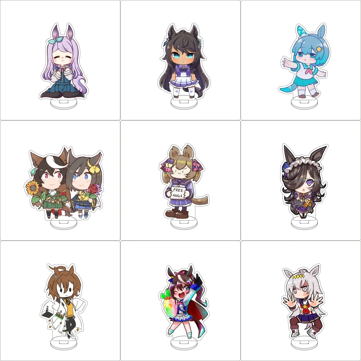 

10CM NEW Anime Pretty Derby cute Acrylic Stand Model Cosplay Charm Characters Ornament Accessories Goods Christmas Gifts